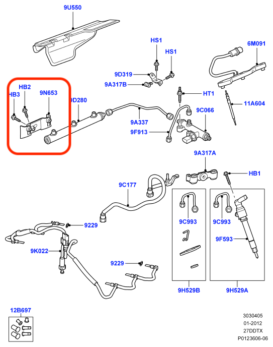 1336504 - Bracket - Fuel Tube Support - 2.7 V6 Genuine