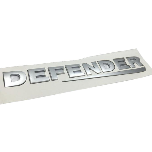 Name Plate - Rear Defender Decal, Titan Silver, Defender L316 LR058433