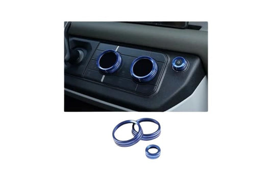 NEWDEF-BLUE - Dash Console Button Cover Set Blue