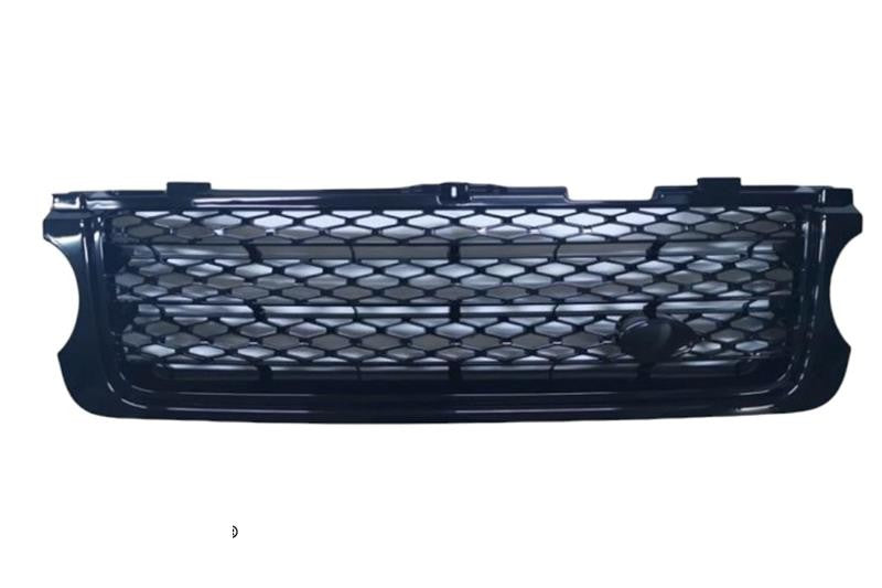 Front Grille2012BlackBlack with reference OE replacement number LR011133. Bodyshell - Doors - Locks - Moldings catalog part. Land Rover fitment: Range Rover L322 (2002-2009), Range Rover L322 (2010-2012), models.