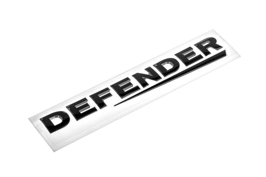 Name Plate - Defender Decal, Black, Defender L316 LR058433