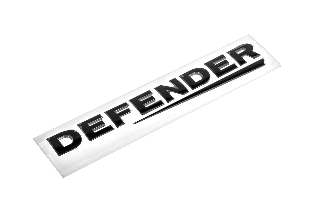 Name Plate - Defender Decal, Black, Defender L316 LR058433
