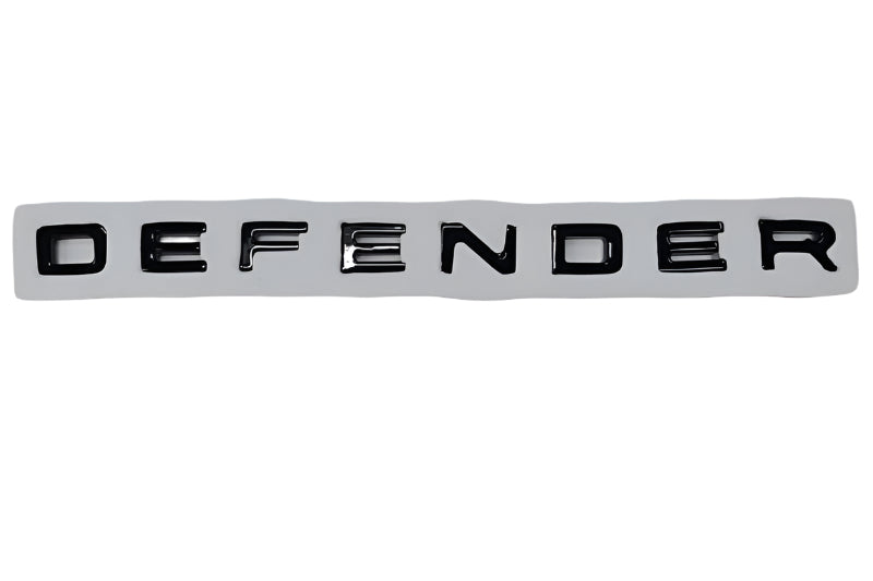 Land-Rover-Aftermarket-LR130733-Rear-Tailgate-Decal-Letter-(DEFENDER)-(Thin)-(Black)-DEFENDER-L663