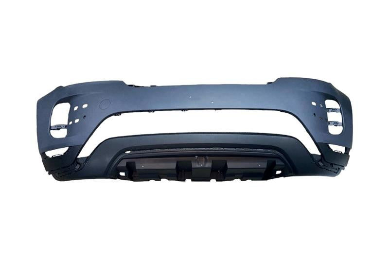 Range Rover Evoque Front Bumper L551 with reference OE replacement number LR156796. Bodyshell - Doors - Locks - Moldings catalog part. Land Rover fitment: Range Rover Evoque L551 (2019 >)models.