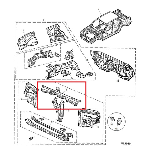 Platform-bonnet locking - 600 Genuine MG Rover ABG130080 ABG100020