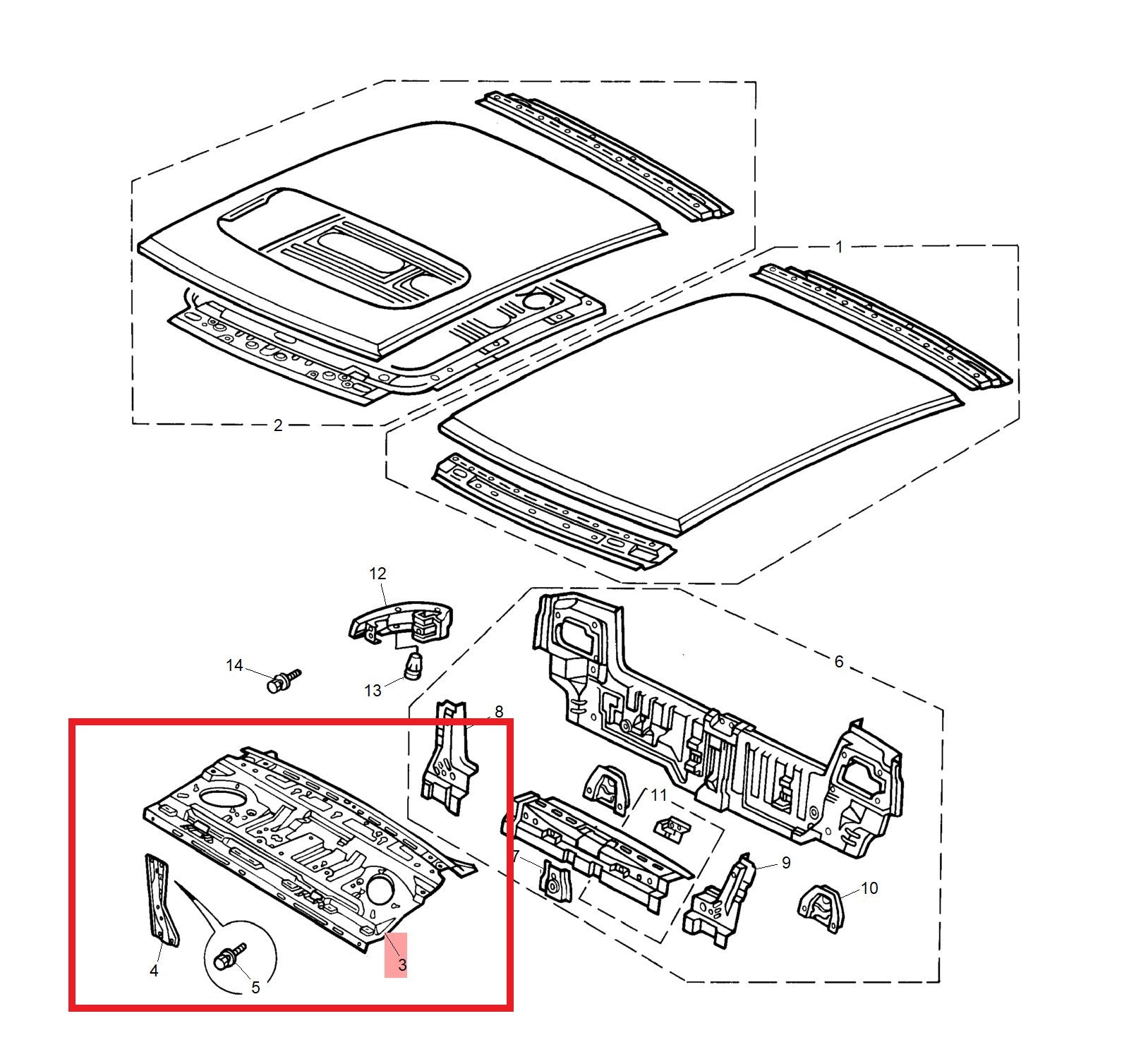 Parcel shelf assembly-rear - bench seat 600 Genuine MG Rover APB130050 APB100020