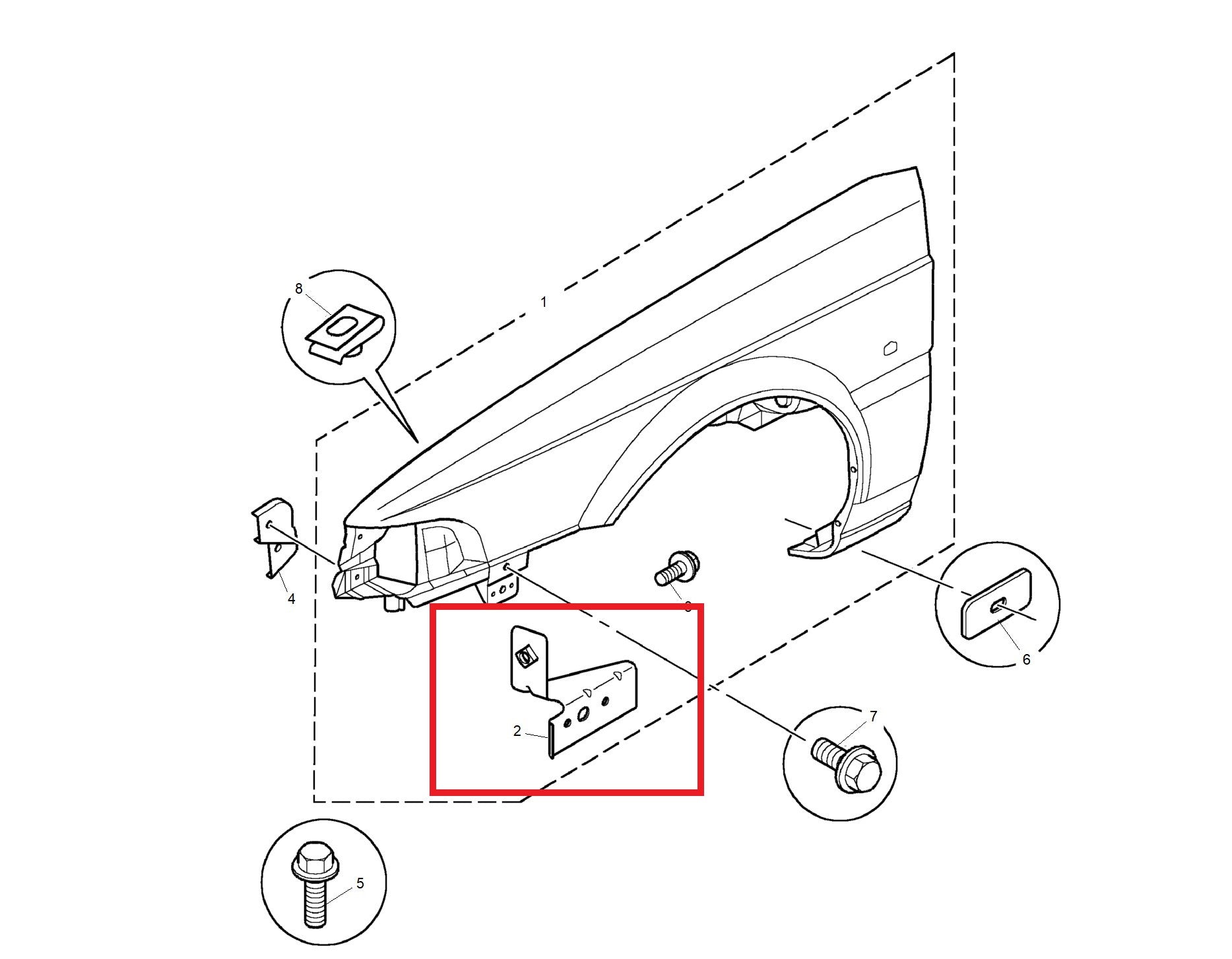 Bracket assembly-front bumper support - RH 800 Genuine MG Rover ASU41008