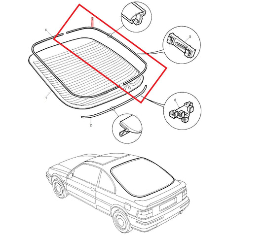 Finisher-backlight side - RH 200 400 Genuine MG Rover DCD10218