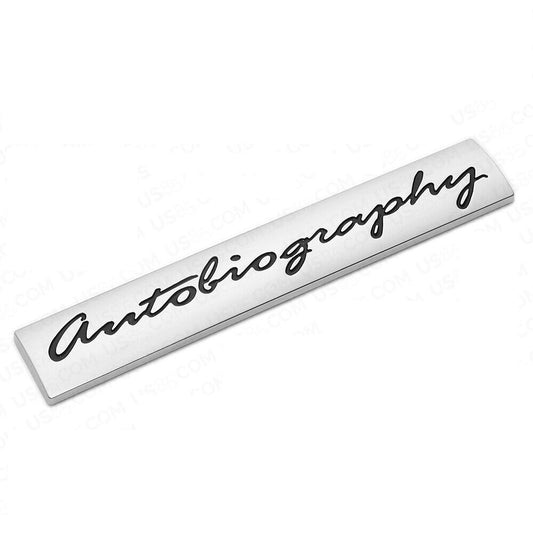 LR043918 - Name Plate, "Autobiography" -  Genuine Land Rover